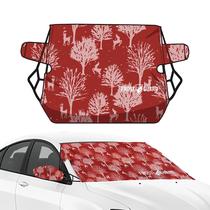 Capa de para-brisa de inverno FrostGuard Vortex Winterwoods Red