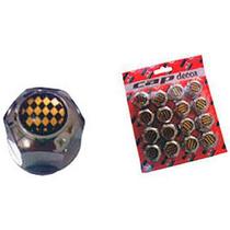 Capa De Parafuso Esportiva Xadrez 17mm Universal Ate 2021 Nk-261041 Capa De Parafuso Esportiva Xadrez 17mm Universal Ate 2021 Nk-261041