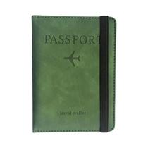 Capa de Passaporte de Couro PU RFID - Unissex e Multifuncional