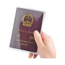 Capa De Passaporte Transparente Fosca Em PVC Impermeável, Estojo Protetor Para Documentos 1-4PCS Capa De Passaporte Transparente Fosca Em PVC Impermeável, Estojo Protetor Para Documentos 1-4PCS