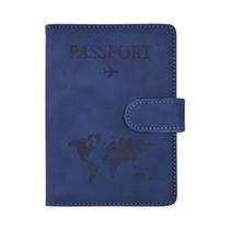 Capa De Passaporte Unissex Em Couro PU Com 10 Cores E Compartimentos Para Cartões De Crédito,