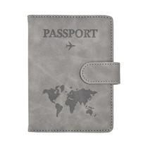 Capa De Passaporte Unissex Em Couro PU Com 10 Cores E Compartimentos Para Cartões De Crédito,