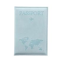 Capa De Passaporte Unissex Em Couro PU Organizador Protetor De Cartões Estojo De Viagem Mapa Mundi