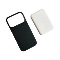 Capa De PC Com Textura De Fibra De Carbono Laranja Para iPhone 17 Air 16 plus 15 14 13 12 pro Max