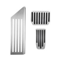 Capa De Pedal De Freio E Acelerador Em Liga De Alumínio Com Borracha Para Tesla Model 3 Y,