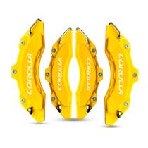 Capa de pinça de freio corolla amarelo kit c/ 4 unid