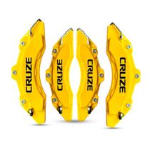 Capa de pinça de freio Cruze Amarelo kit c/ 4 unid