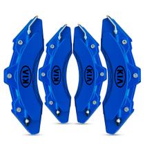 Capa de Pinça de Freio Tuning KIA azul kit c/ 4 unid + cola - Fun Parts