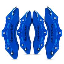 Capa de Pinça de Freio Tuning Mercedes-Benz azul kit c/ 4 unid + cola