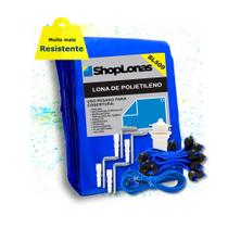 Capa de Piscina 15 em 1 Segurança Proteção SL500 Azul 5x5