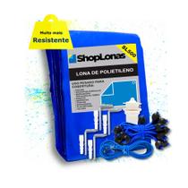 Capa de Piscina 15 em 1 Segurança Proteção SL500 Azul 8x4