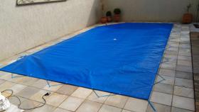Capa de Piscina 6,3x3,3 LONA FORTE 340 Micras Ilhós de Alumínio