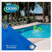 Capa de Piscina 6,5x3,5 Metros de Reposição CKP500 PEAD Sem Kit de Instalação Alta Durabilidade e Proteção Contra Sujeiras