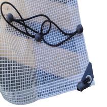 Capa de piscina lona transparente 5x4 mts pinos e extensores