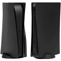 Capa de placa facial Shell MIKNEKE para PS5 Disc Edition preta Capa de placa facial Shell MIKNEKE para PS5 Disc Edition preta