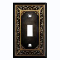 Capa de placa para interruptor de luz em metal, padrão, 1 módulo, tipo alavanca Capa de placa para interruptor de luz em metal, padrão, 1 módulo, tipo alavanca