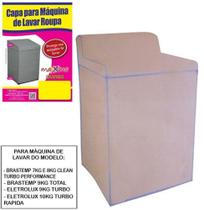 Capa de plastico para maquina de lavar eletrolux/brastemp 8/9kg 88x68x68cm - MAXXIMO