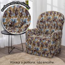 Capa de Poltrona do Papai 1 lugar Malha Gel Elasticada Estampada Capa de Poltrona do Papai 1 lugar Malha Gel Elasticada Estampada