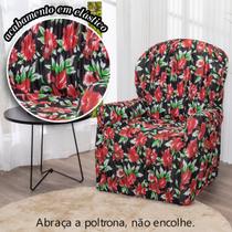 Capa de Poltrona do Papai 1 lugar Malha Gel Elasticada Estampada