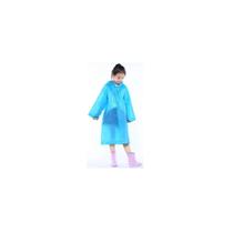 Capa de poncho infantil impermeável, chuva e vento, chapéu azul Capa de poncho infantil impermeável, chuva e vento, chapéu azul