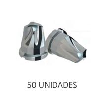 Capa De Porca 27mm Style Cromada - Plástico 50 Unidades