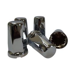 Capa De Porca Belga Cromada P/ Caminhão Conjugada 32/33mm -kit 40 Unidades