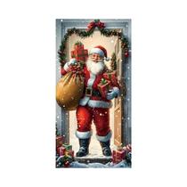 Capa De Porta De Natal Grande 90x180cm Decoração De Papai Noel Para Casa Interior Exterior Varanda