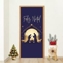 Capa De Porta Natal Clássico Nascimento De Jesus Religioso Luzes Estampa Sublimada Decoração Alegre Capa De Porta Natal Clássico Nascimento De Jesus Religioso Luzes Estampa Sublimada Decoração Alegre
