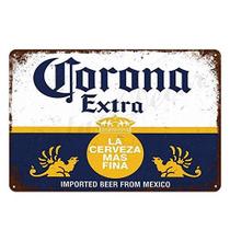 Capa de pôster, decoração de parede, placa de metal, cerveja extra, Corona, 20x30cm
