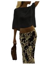 Capa de praia MakeMechic Sheer Poncho, crochê, malha preta