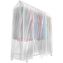 Capa de prateleira de roupas Sorbus Transparent Rack de roupas de 6 pés Capa de prateleira de roupas Sorbus Transparent Rack de roupas de 6 pés