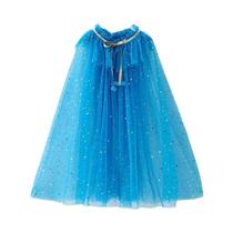 Capa de Princesa para Meninas - Fantasia Infantil com Lantejoulas para Carnaval e Festa