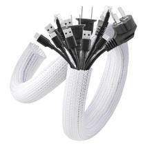 Capa de proteção de cabo AGPTEK, pacote com 2, 1,8 polegadas e 1,5 m, gerenciamento de cabos