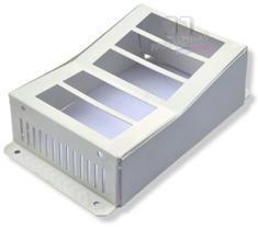 Capa de proteção em aço porteiro eletrônico Interfone - Branco Capa de proteção em aço porteiro eletrônico Interfone - Branco