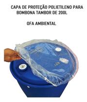 Capa De Proteção Em Polietileno Para Bombona E Tambor 200l Transparente Capa De Proteção Em Polietileno Para Bombona E Tambor 200l Transparente