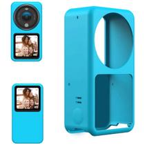 Capa de Proteção em Silicone Azul para DJI Action 2 - Telesin Capa de Proteção em Silicone Azul para DJI Action 2 - Telesin