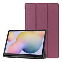 Capa de Proteção Flip Com Slot de Caneta Para Tab S6 Lite