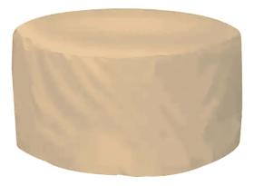 Capa De Proteção Impermeável Para Mesa Redonda 100x82cm Bege Bege Liso Capa De Proteção Impermeável Para Mesa Redonda 100x82cm Bege Bege Liso
