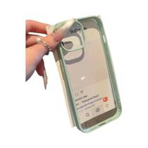 Capa De Proteção Luxuosa Transparente Em Acrílico Cor Doce Para iPhone 17 16 15 14 13 12 pro Max