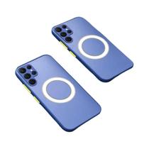 Capa De Proteção Macia Para Carregamento Sem Fio Magsafe Para Samsung Galaxy S25 S24 S23 S22 S21