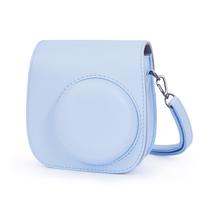 Capa de proteção para câmera Phetium Instant mini 12 Blue Leather