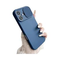 Capa De Proteção Para Lente De Câmera Deslizante Para iPhone, Capa De Silicone Macia À Prova De