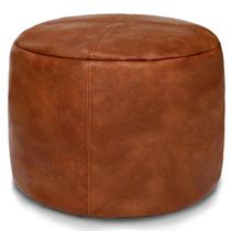 Capa de pufe Thgonwid de material sintético não recheado 42cmx32cm Amaretto