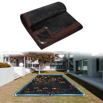 Capa de rede para folhas de piscina YEXEXINM 5 x 8 m retangular preta Capa de rede para folhas de piscina YEXEXINM 5 x 8 m retangular preta