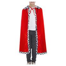 Capa de Rei Infantil Cosplay Masculino Fantasia Príncipe Encantado Traje Manto Imperador Realeza Festa de Aniversário De