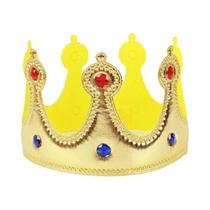 Capa de Rei Vermelho em Veludo para Halloween - Adulto e Infantil - com Coroa