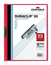 Capa de relatório durável DURACLIP tamanho carta 30 páginas vermelha x25 Capa de relatório durável DURACLIP tamanho carta 30 páginas vermelha x25