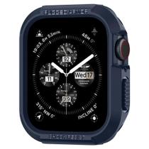 Capa de relógio Spigen Rugged Armor para Apple Watch série 9/8/SE2/7/6/SE/5/4 45 mm/44 mm - azul