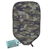 Capa de remo Pickleball Palms-O-Aces, tamanho alongado, camuflagem militar