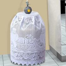 Capa de Renda Branco para Botijão de Gás 13 Kg - Bujão Renda - PANAMI Capa de Renda Branco para Botijão de Gás 13 Kg - Bujão Renda - PANAMI